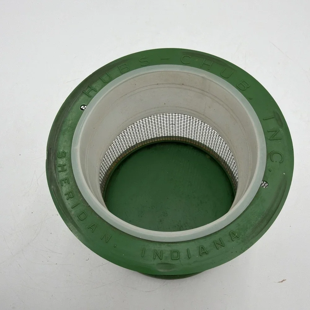 Vtg Hubs-Chub Inc Fishing Bait Cricket Bucket Wire Mesh Green Plastic & Metal